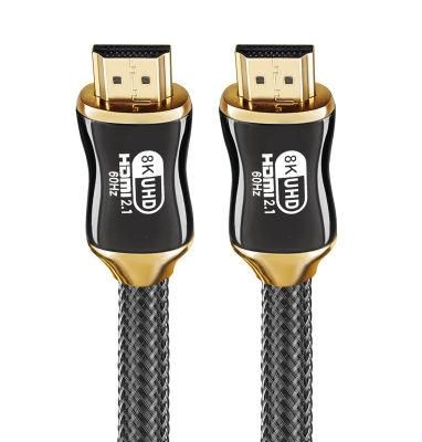 Direct Manufacturer Zinc Alloy High Speed Male To Male HDMI Cable 8K