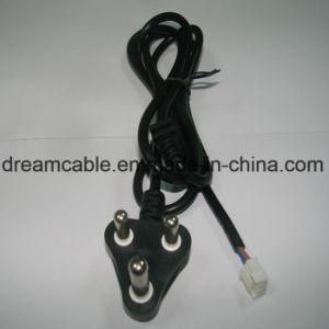 Black 1.2m SABS South Africa AC Power Cord