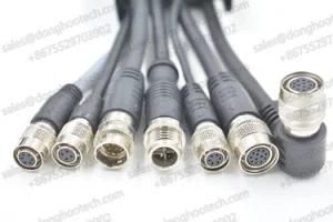 Professional Hirose Hr10 Series Connector Cable for Analog Camera