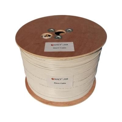 Shielded alarm cable 12x0.22mm2 Stranded conductors 7*0.2mm CCA White PVC Outer Sheath