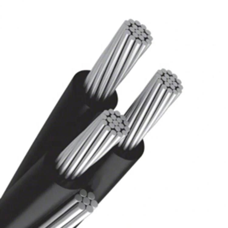 Overhead 0.6/1kv ABC Aerial Bundle Cable PVC/XLPE Insulated Aluminium Conductor Overhead Cable