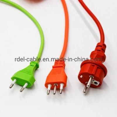 10A 16A 250V Italy VDE Imq Approval Chile Power Cord Cable