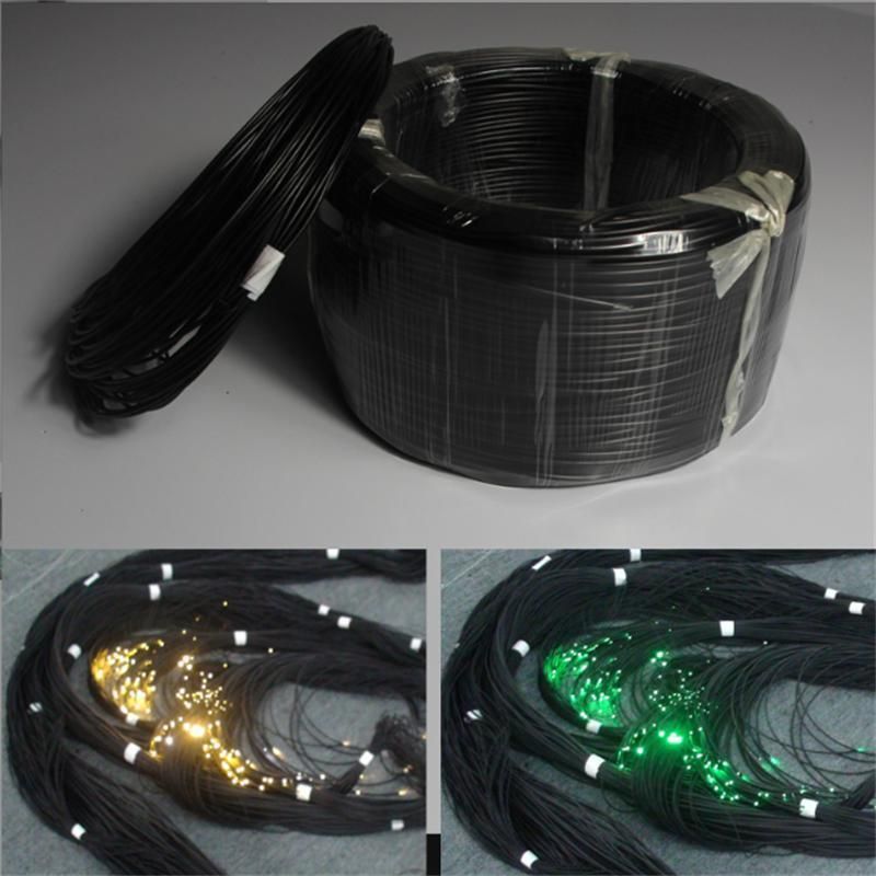 Optical Fiber Line End Luminous Line 2.0mm Black Skin Light Guide Fiber Plastic Optical Fiber