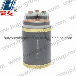 Cu Conductor 26kv-35kv Middle Voltage Cable Zr-Yjv22 3&times; 120 Power Cable