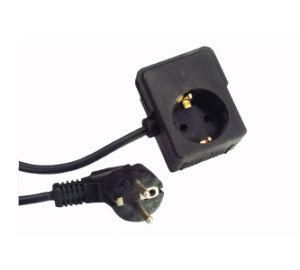 1.5m Black French Power Cord Extension Socket