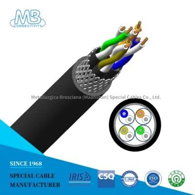 High Speed LAN Cat7 Communication Network Copper Cable with Reduced Weight for Subway/Cloud Computing Center/Data Room