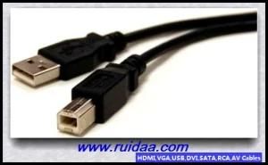 Black USB2.0 Printer Am to Bm Cable Color Optional