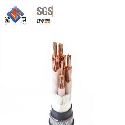 Shenguan Wire Cable 0.6/1kv Copper Conductor XLPE Insulated Low Voltage Cable 4-Core Steel Wire Armored Power Cable