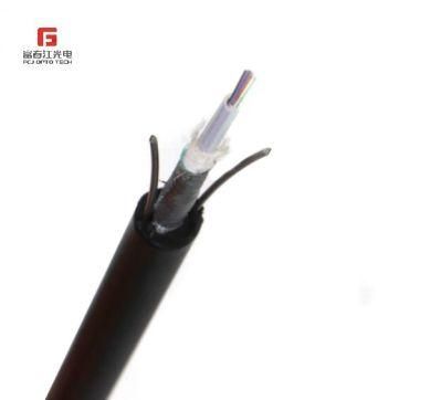 6 Fibers Single Armor Single Jacket Central Loose Tube Outdoor Fiber Optic Cable (GYXTW)