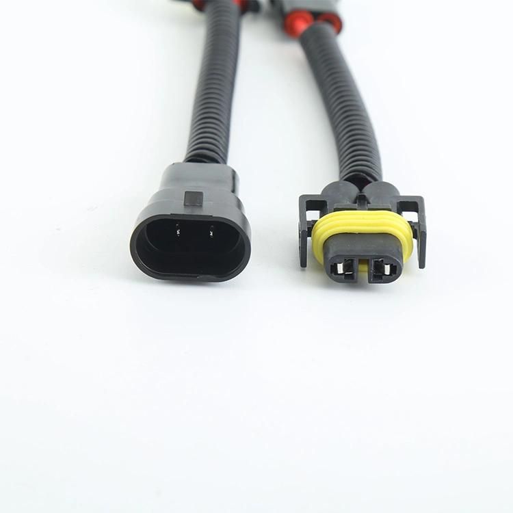2 Pin H8 H11 Adapter Wiring Harness Car Auto Wire Connector Harness with 20cm Cable for HID LED Headlight Fog Light Lamp Bulb