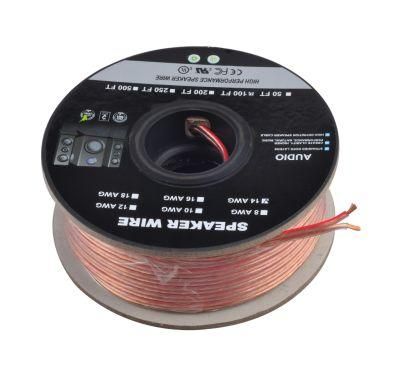 Pure Copper Stereo Audio Speaker Wire Made in China Pure Copper with Polarity Marking for HiFi Speakers and Surround Sound Systems