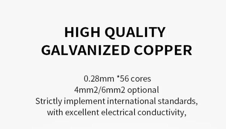 PV Solar DC Cable 4mm-6mm Solar Panel Wire with TUV