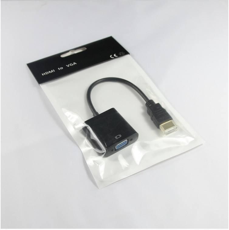 Wholesales Gold Plated 1080P HDMI Male to VGA Female Converter HDMI to VGA Adapter for Desktop Laptop Projector Monitor and HDTV