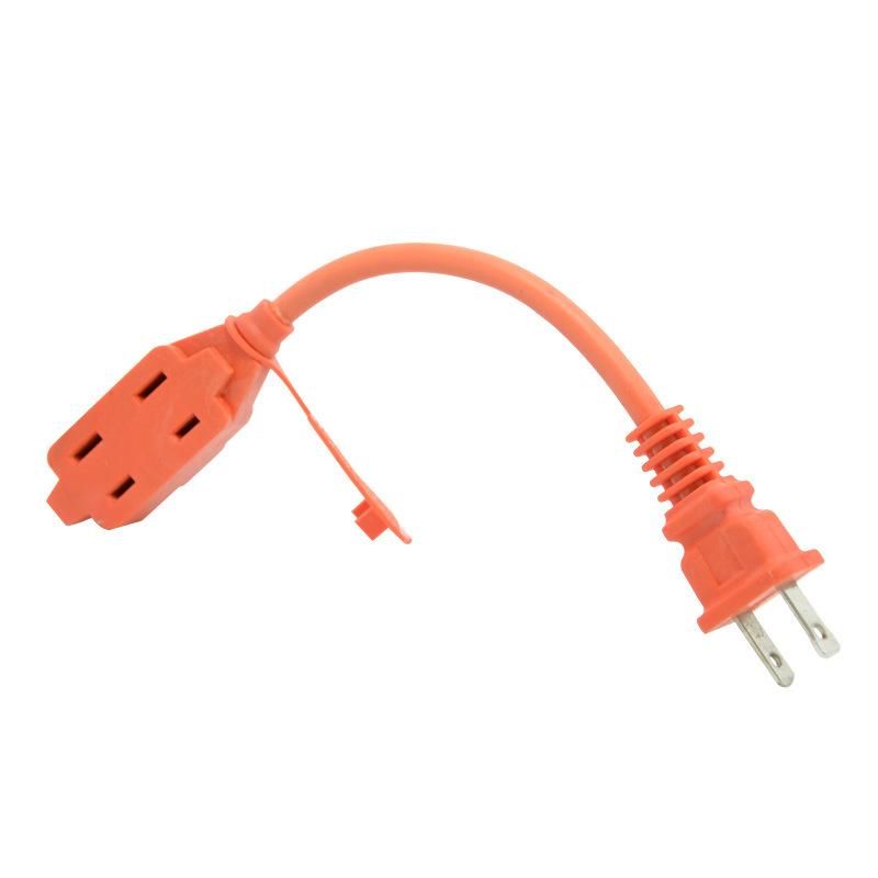 UL Approved Us 2 Pins NEMA 1-15p Power Extension Cord