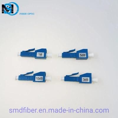 Fixed Plug Type LC/Upc Fiber Optic Attenuator