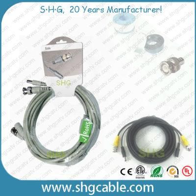 Rg59+2c Power Wires CCTV Cables with Connector