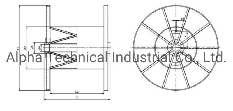 DN100 Steel Bobbin for Cable Wire Metal Punching Cable Drum/Reel