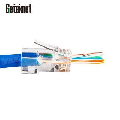 Gcabling 8p8c Plug UTP Modular RJ45 Connector 50PCS with Data Network LAN Crimping Tool Kit