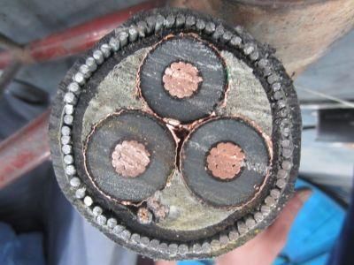 33kv Three Cores Copper Conductor Steel Wire Armor Power Cable