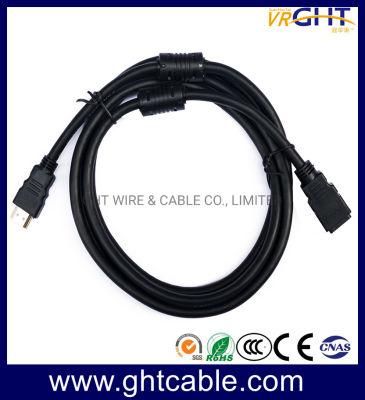 High Quality HDMI Male to Female Round Cable