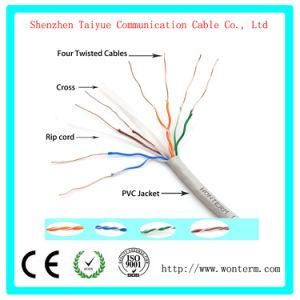 CAT6 1000FT Solid Bare Copper Bulk Ethernet Cable 23AWG 4 Pair Unshielded Twisted Pair (UTP) , Truecable