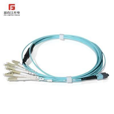 MPO to LC Patch Cord 8 Cores Straight Harness Cable MPO-FC Om4 2.0mm Assemblies MPO-LC Fanout Breakout Cable