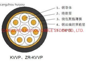 Polyvinyl Chloride, Insulated, Polyvinyl Chloride, Braided, Shielded Flame Retardant Control Electric Power Cable