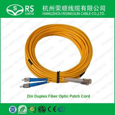 DIN Duplex Fiber Patch Cord with Tlc Certificate
