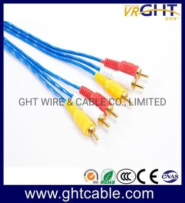 2m 3RCA to 3RCA Male to Male Audio Cable
