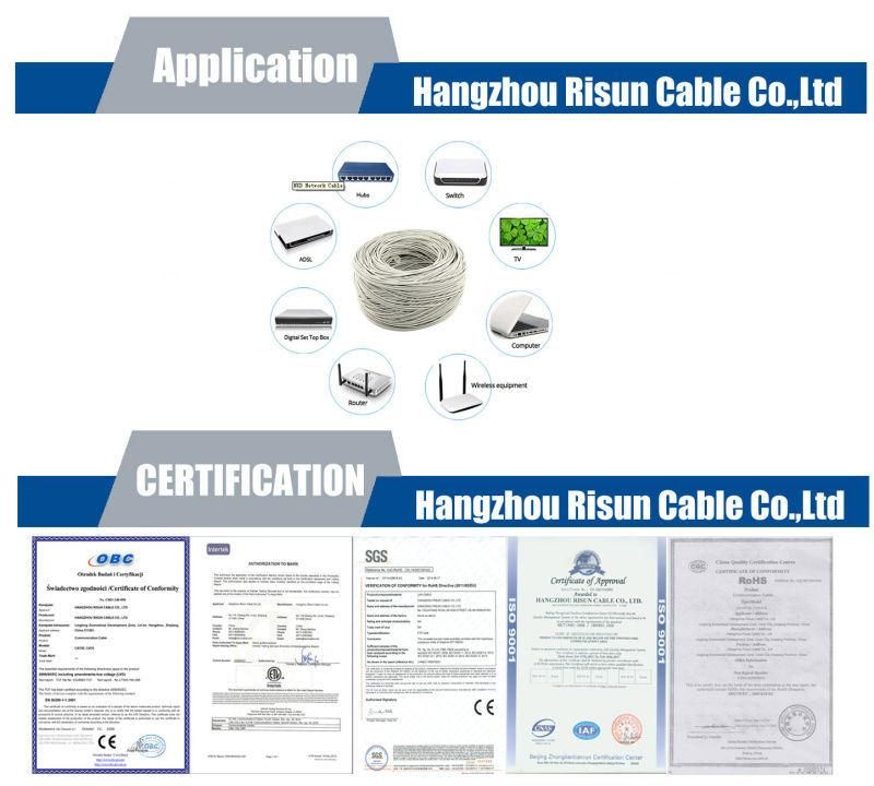 Lin′an Risun Customized Length LSZH Networking UTP CAT6 LAN Cable