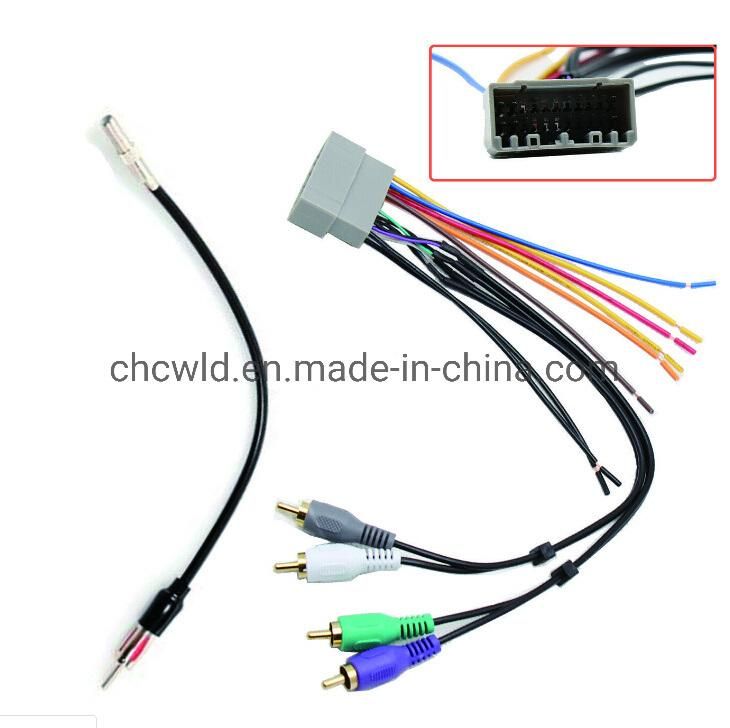 Car Stereo Radio DIN Install Wire Harness Antenna Adapter for Chrysler Jeep