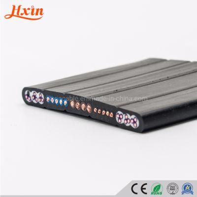 Hxelevator-Bp Flexible Flat Cable Elevator Cable PVC Elevator Travelling Cable, CAT6 Cat5e Elevator Cable CCTV