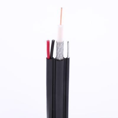 75 Ohm Best Price Coaxial Cable RG659 with Power Cable and Messenger