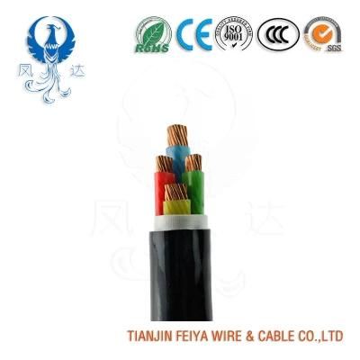Fire Resistant 4 Cores Copper Conductor PVC Insulated PVC Jacket Overhead Electrical Cables Electric Wire Underground UV-Resistant Power Cable