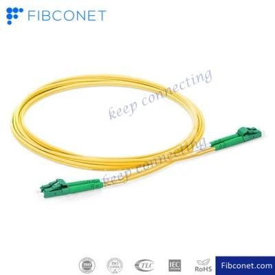 Customized Length LC APC to LC APC Single Mode Simplex 2.0/3.0mm Fiber Optic Cable Patch Cord
