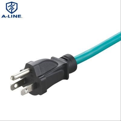 Us Waterproof PVC Insulated Indoor 5-15p AC Power Cord