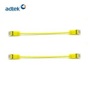 Grey PVC CAT6 32AWG STP LSZH Copper Networking Optic Patch Cord