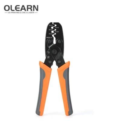 Olearn Open Barrel Terminal Crimper Plier Tool for Molex Style Delphi AMP Tyco Crimping Terminals 24-14 AWG