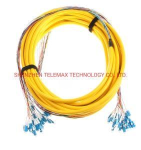 Customized 12 Fibres Singlemode Breakout Fiber Optic Cable
