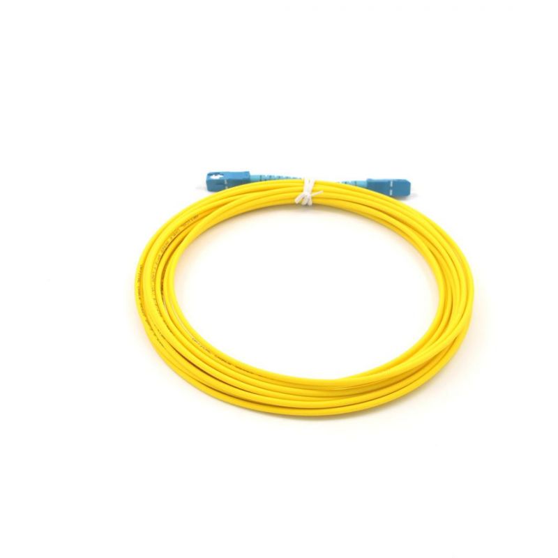 Sc-Sc Simplex Fiber Optic G652D Patch Cords with 10 Meters