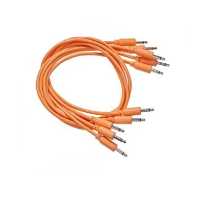 Mono 1/8&quot; 3.5mm Plug Patch Cables Male to Male-Orange
