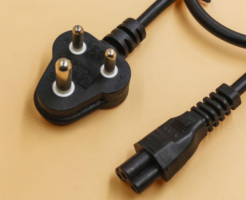 South Africa Plug to IEC C13 Power Cord, SABS Power Cable, SABS Power Plug
