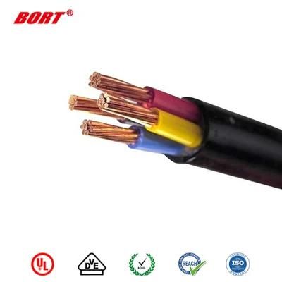 VDE Flexible Power Cable H05VV-F 4X0.75 mm2 PVC Multi Conductor Flexible Cable