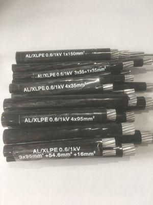 4X35mm2 Al Core PE/XLPE/PVC Insulation Overhead ABC Cable 0.6kv