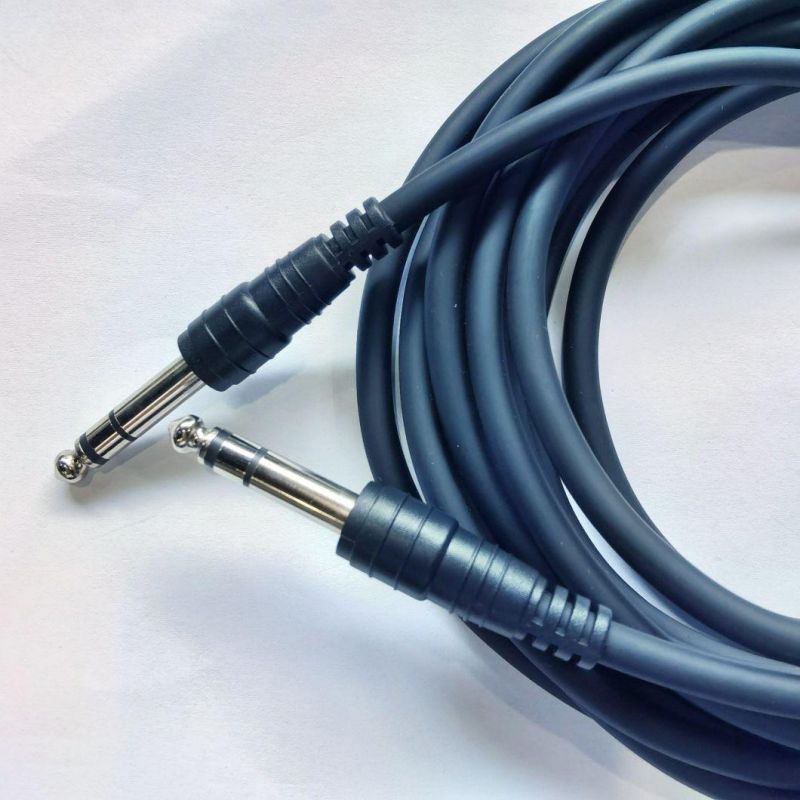 6.35mm Male to Male Stereo Plug Guitar Cable