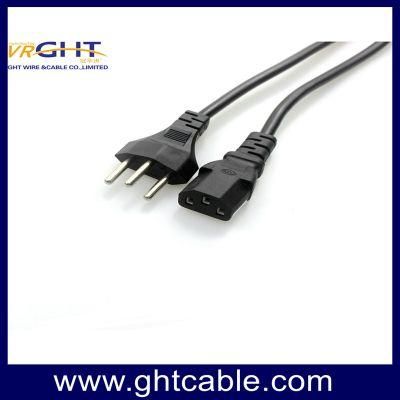 Brazil Power Cable to C13 VDE Plug