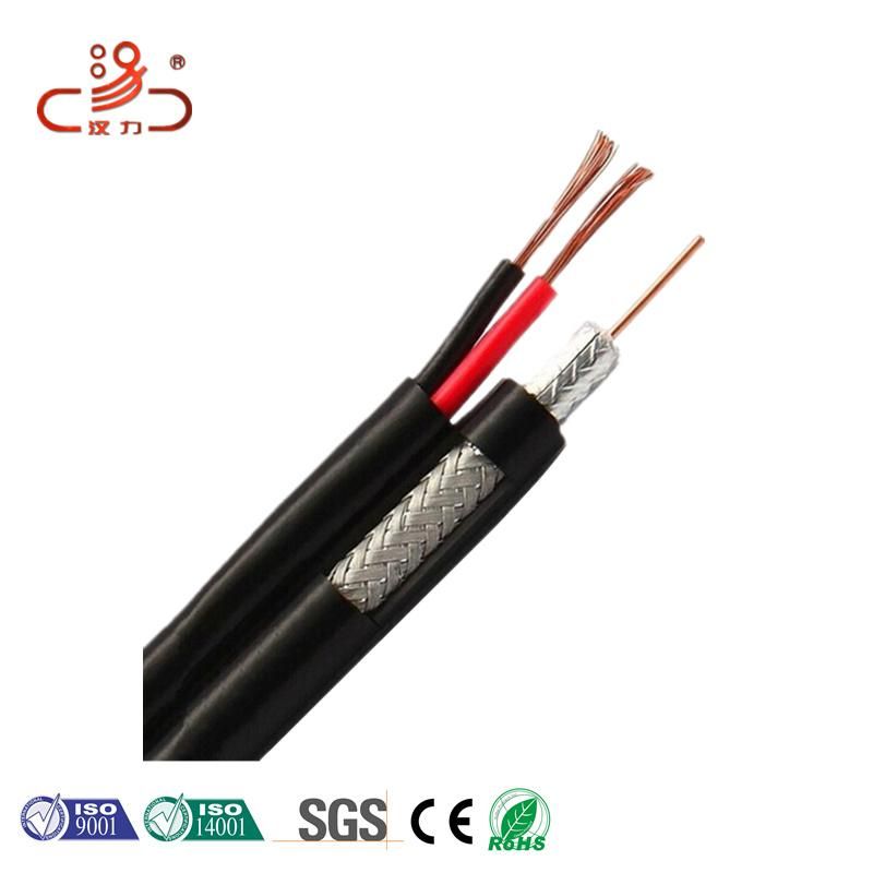 Coaxial Cable Rg59+2c with DC Power Cable Siamese for CCTV