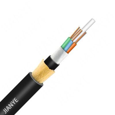 China Factory Outdoor Fibra Optica Double Jacket ADSS Self Support Aerial Fiber Optic Cable G652D Singlemodo