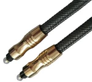 Gold Plated Toslink Optical Fiber Cable