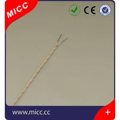 High Temperature Solid K Type Glass Fiber Insulated Fiber Thermocouple Wire